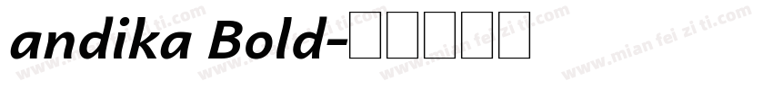 andika Bold字体转换